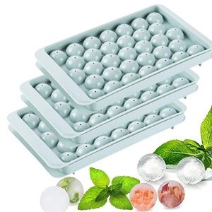 3x Minimalist Ball Shaped Ice Cube Maker